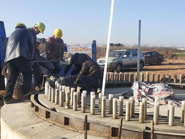 風電底座灌漿施工
